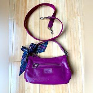 Coach Liquid Gloss Poppy Daisy Berry F20017 Crossbody Tote Shoulder Handbag 2004